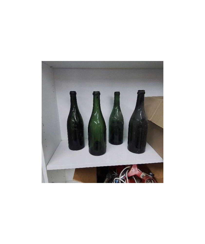BOUTEILLE ANCIENNE VERRE VERT UNITÉ