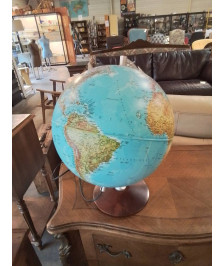 GLOBE TERRESTRE LUMINEUX NOVA RICO RICOGLOBUS ITALY ANNÉES 80