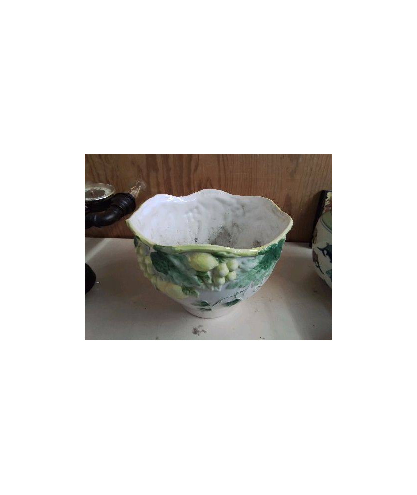 CACHE POT MOTIF FLORAL 