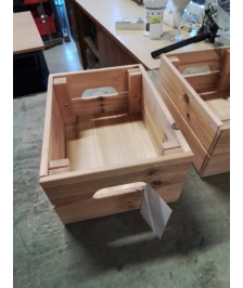 CAISSE RECTANGULAIRE BOIS CLAIR AJOURÉ 