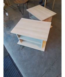 CHEVET BOIS CLAIR 2 NICHES 