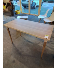 TABLE RECTANGULAIRE BOIS CLAIR 120X60X73CM