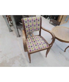 FAUTEUIL BRIDGE RETAPISSÉ