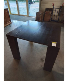 TABLE CONSOLE EXTENSIBLE BOIS MARRON EN L\'ÉTAT 100X35X76CM 2RAL32,5CM