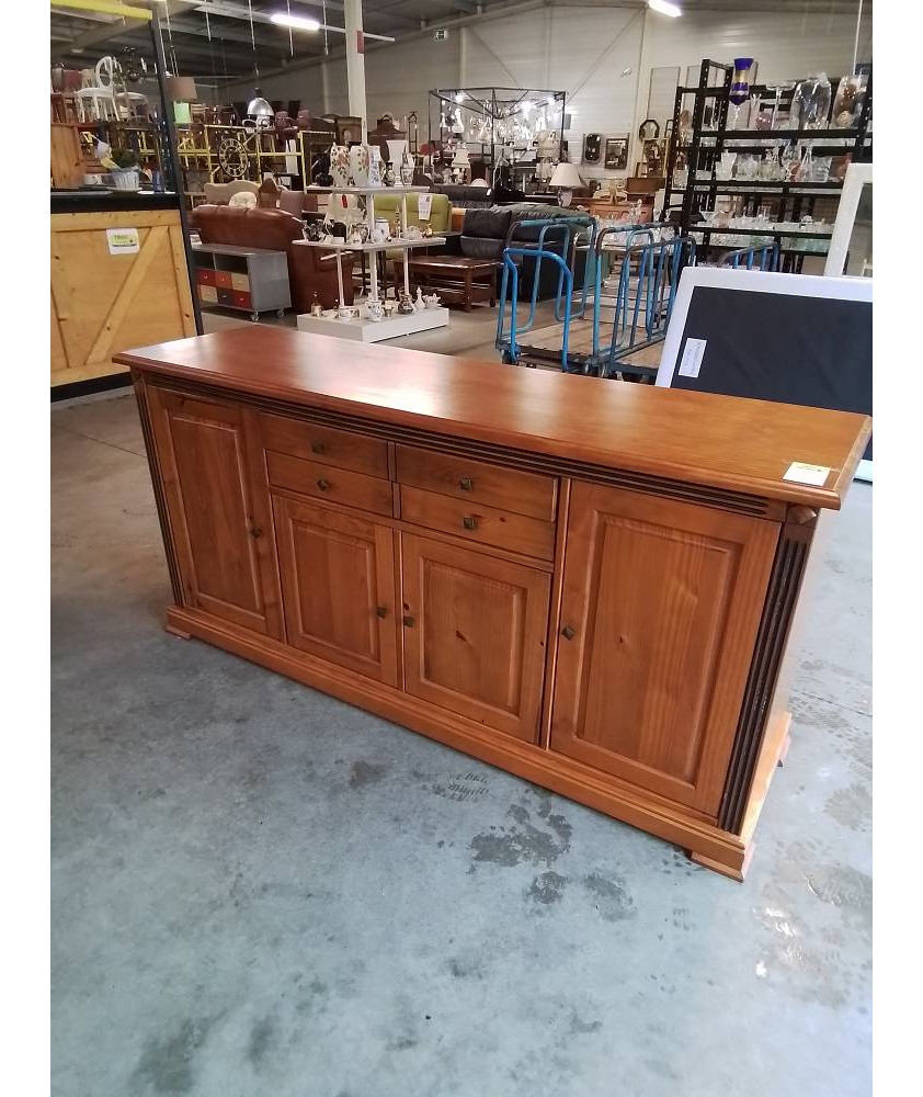 ENFILADE PIN 4 PORTES 2 TIROIRS