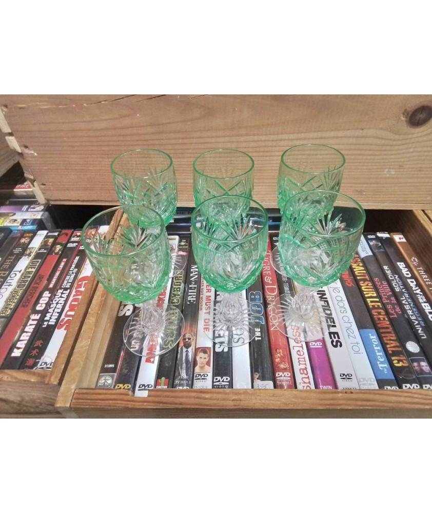 LOT DE 6 PETIT VERRE 