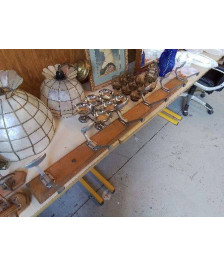 PORTE MANTEAU 6 PATÈRES EN ALUMINIUM 