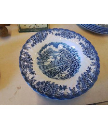 LOT DE 5 ASSIETTES PORCELAINE ANGLAISE