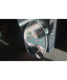 CADRE OVALE FEUILLES