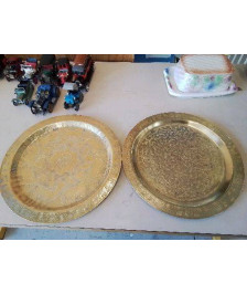 ASSIETTE DECORATIVE DORÉ 