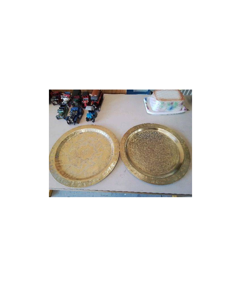 ASSIETTE DECORATIVE DORÉ 