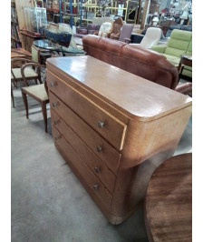 COMMODE  ART DÉCO CITRONNIER 4 TIROIRS 