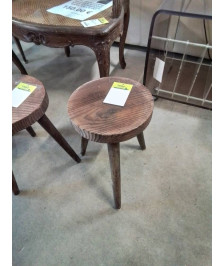 PORTE PLANTE ROND BOIS TRIPODE