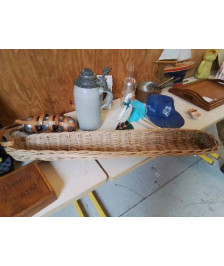 LONGUE PANIÈRE EN OSIER