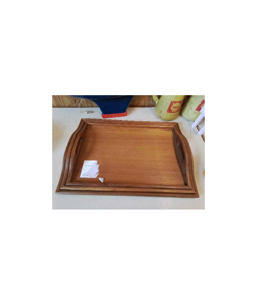 LOT DE 3 PLATEAU EN BOIS