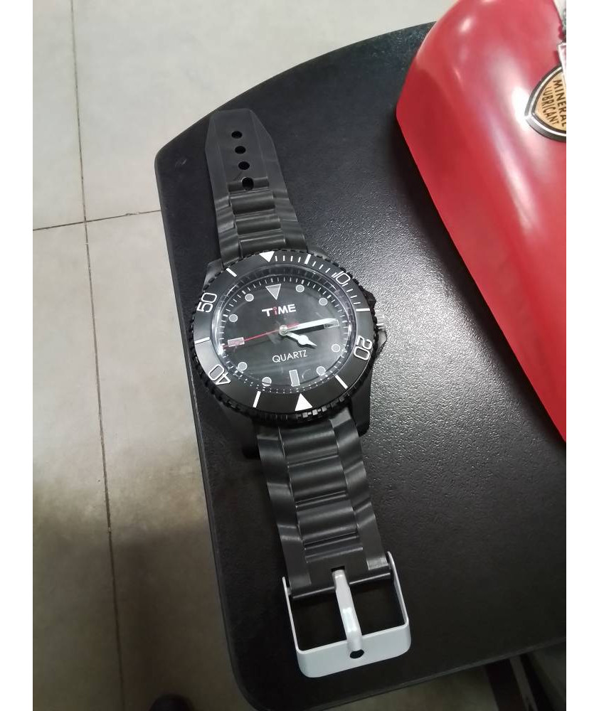 PENDULE MURALE MONTRE RÉSINE NOIR