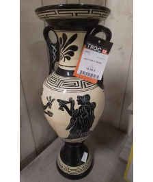 VASE NOIR ET BEIGE