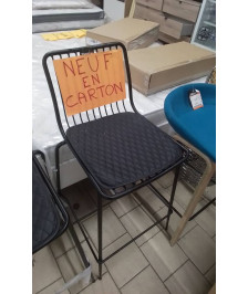 45517 TABOURET DE BAR METAL NOIR L UNITE EN COLIS