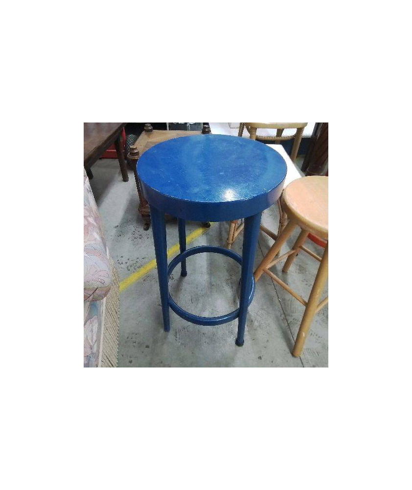 TABOURET HAUT BLEU