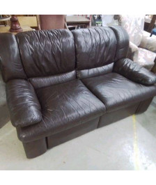 CANAPÉ CUIR MARRON 