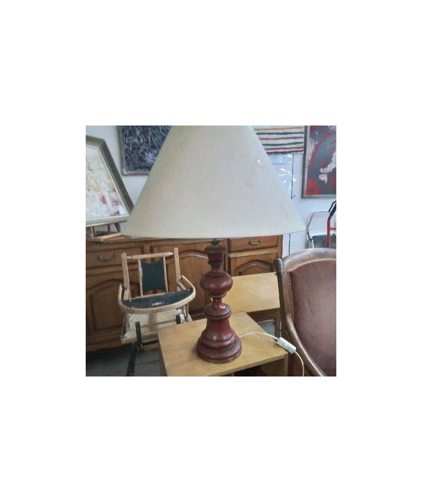 LAMPE PIED BOIS