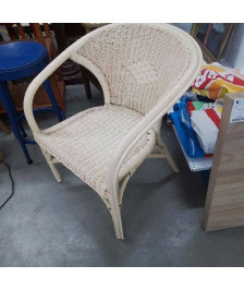 FAUTEUIL ROTIN TRESSÉ 