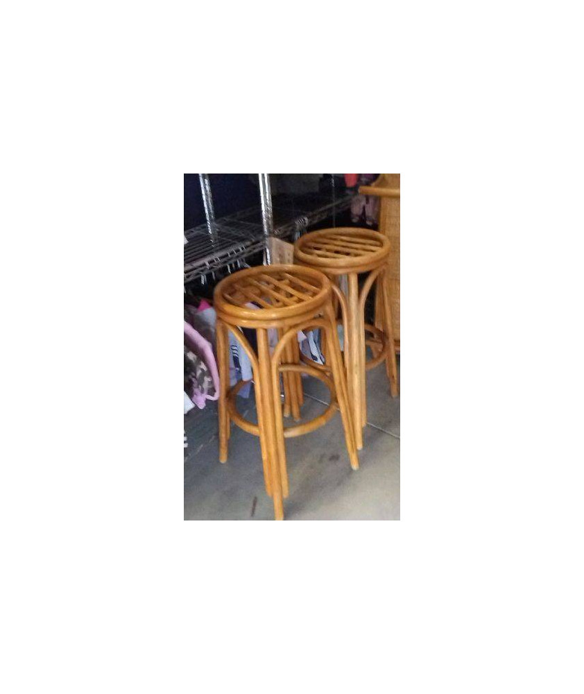 TABOURET ROTIN