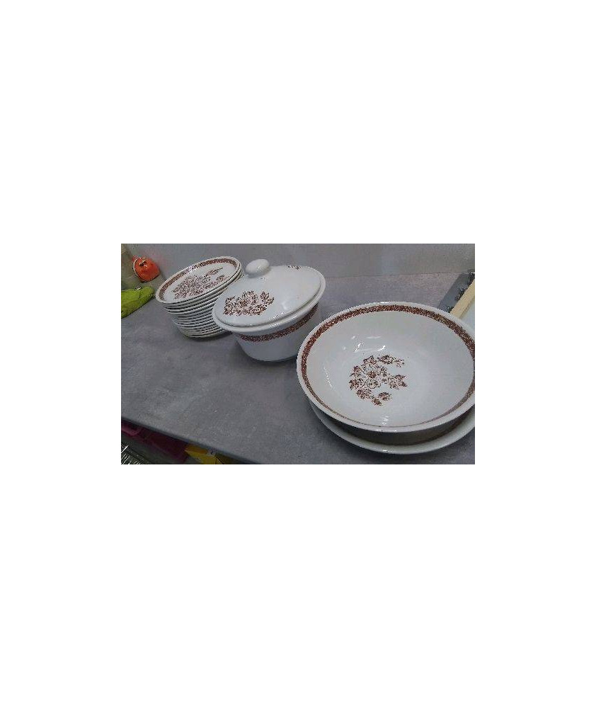 ASSIETTES + PLAT / SOUPIERE LE LOT