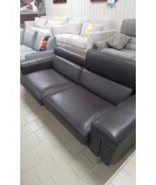 CANAPE 3PLACE CUIRE ITALIEN 225CM 