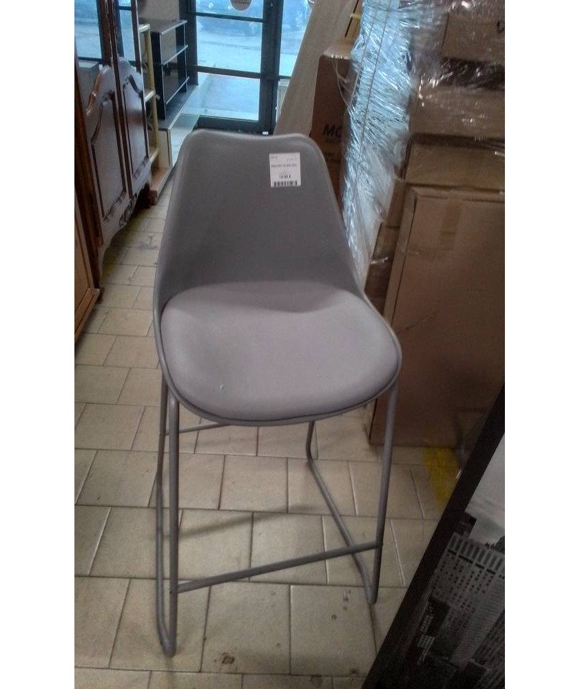 TABOURET DE BAR GRIS
