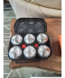 JEU DE 6 BOULES DE PÉTANQUE ACIER