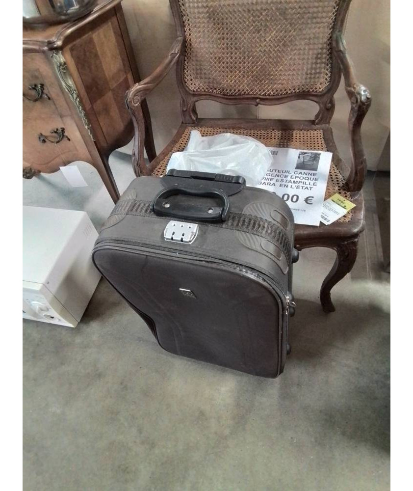 VALISE A ROULETTES TISSU MARRON SO BAG