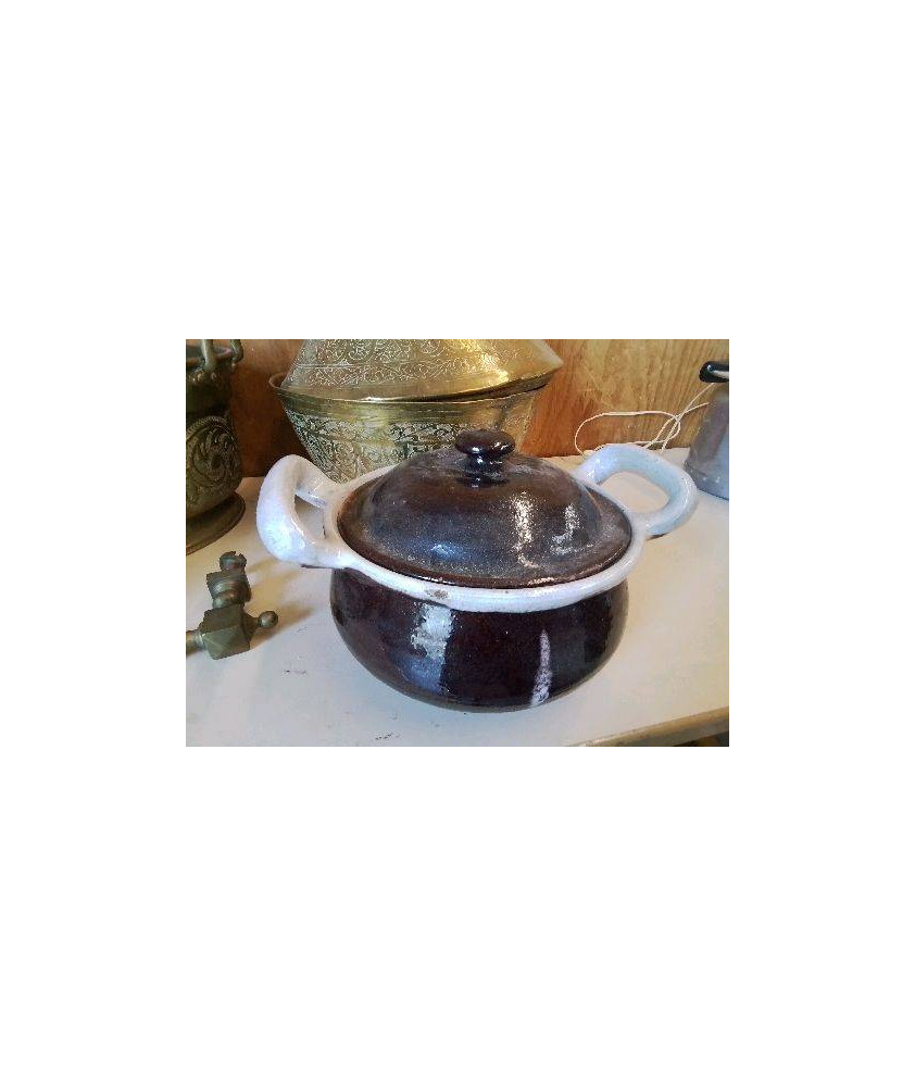 SOUPIERE EN GRÈS CUL NOIR