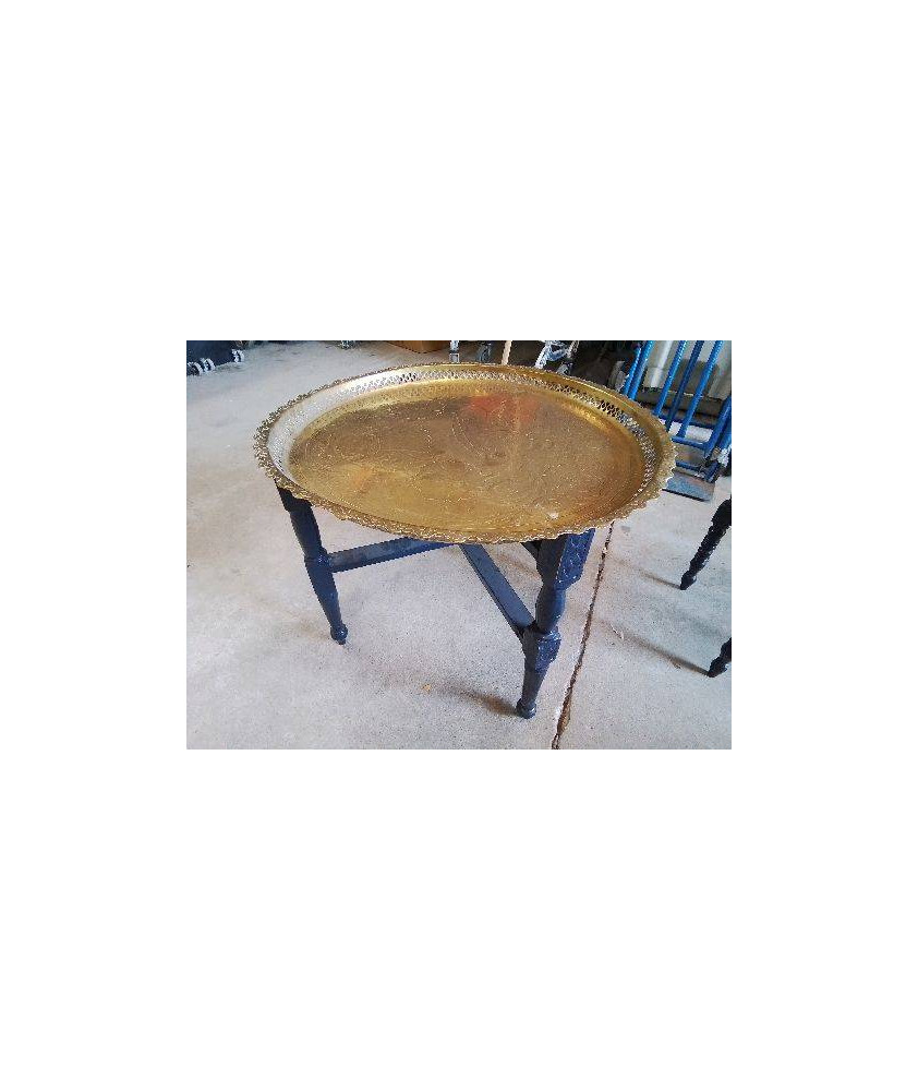 TABLE BASSE PLATEAU MAROCAIN LAITON