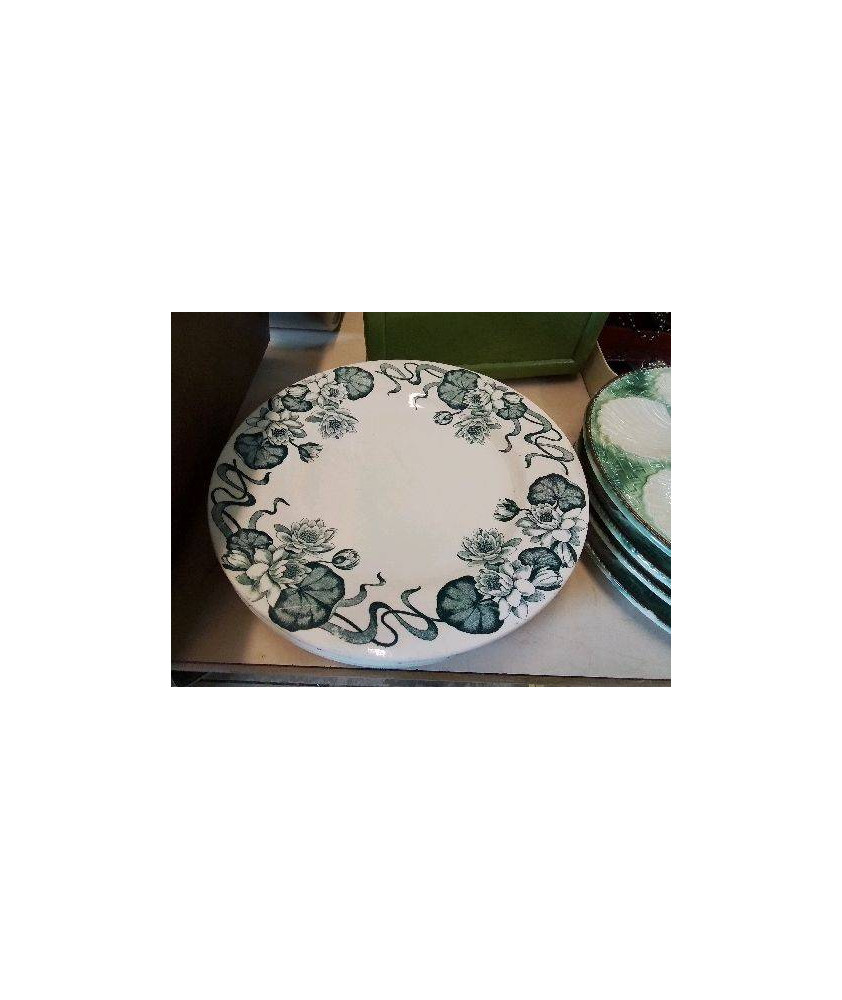 ASSIETTE PLATE MOTIF FLORAL 