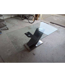 TABLE PLATEAU DE VERRE