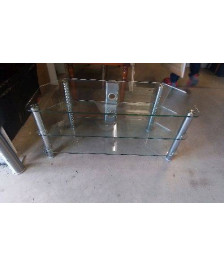 MEUBLE TELE VERRE 3 NIVEAUX 