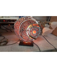 LAMPE ORANGE MOSAIQUE 