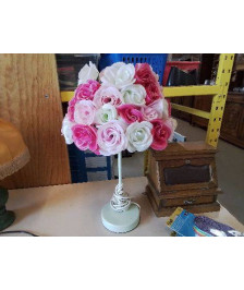 LAMPE ABAJOUR FLEURI