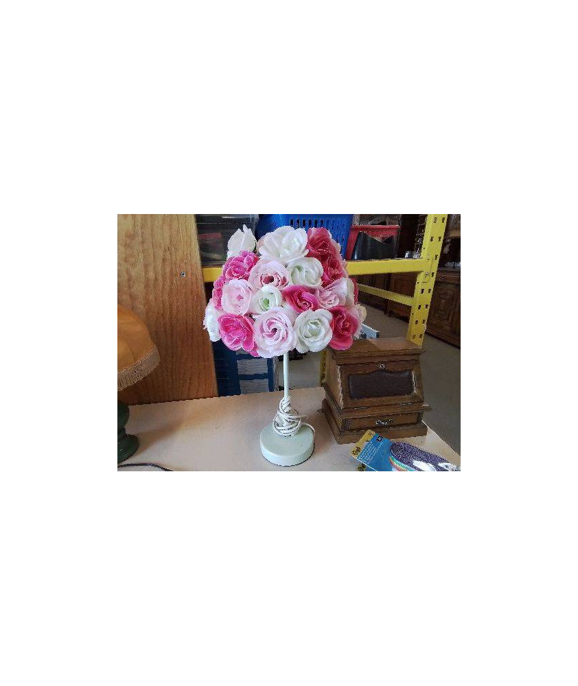 LAMPE ABAJOUR FLEURI