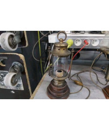 LAMPE BOIS LAITON PM