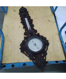 BAROMETRE BOIS SCULPTÉ 