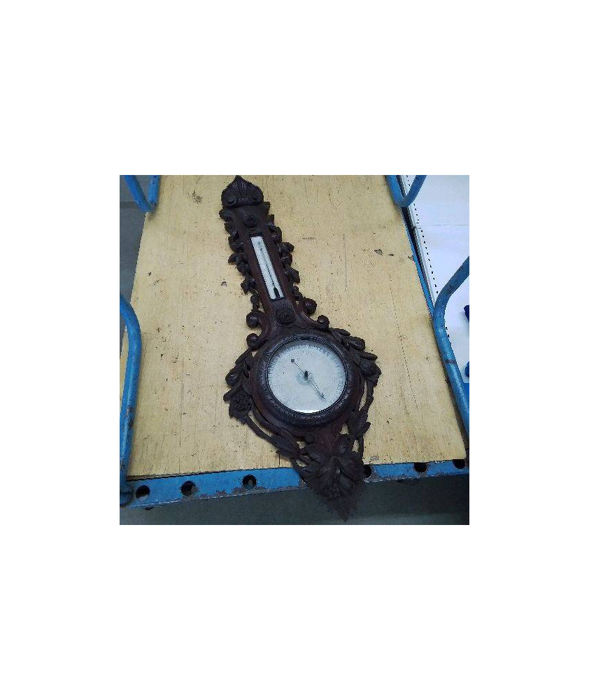 BAROMETRE BOIS SCULPTÉ 