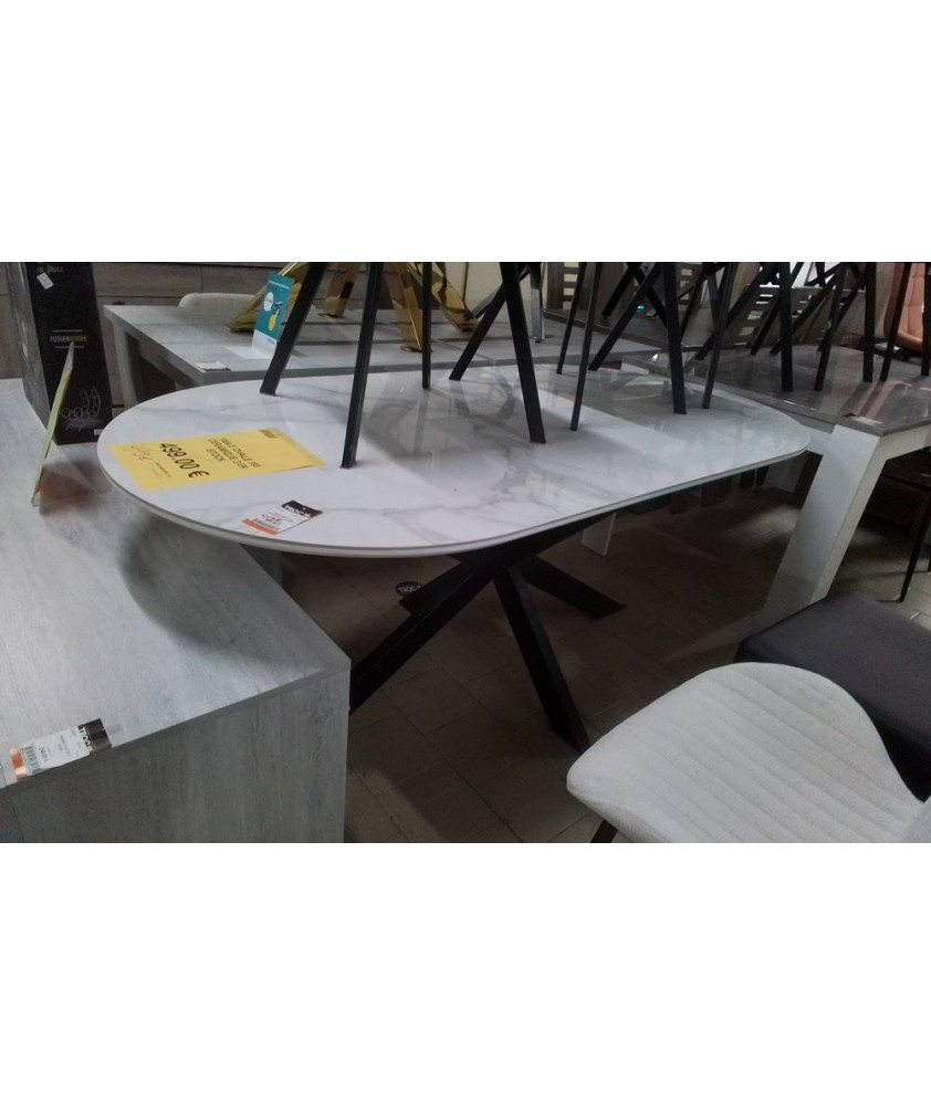TABLE OVALE 180 CERAMIQUE 3 EN STOCK