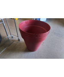 POT PLASTIQUE ROUGE GM 135L 