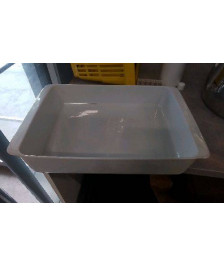 PLAT FOUR RECT BLANC 