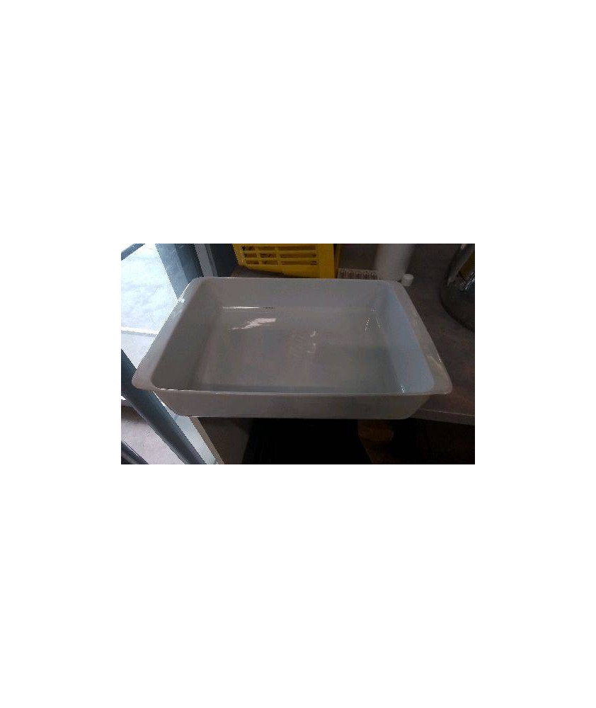 PLAT FOUR RECT BLANC 