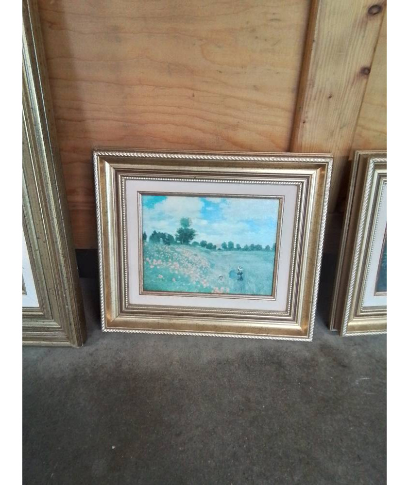 TABLEAU REPRODUCTION MONET ENCADREMENT DORÉ 