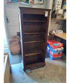 BIBLIOTHÈQUE BOIS  5 TABLETTES FIN XIXE