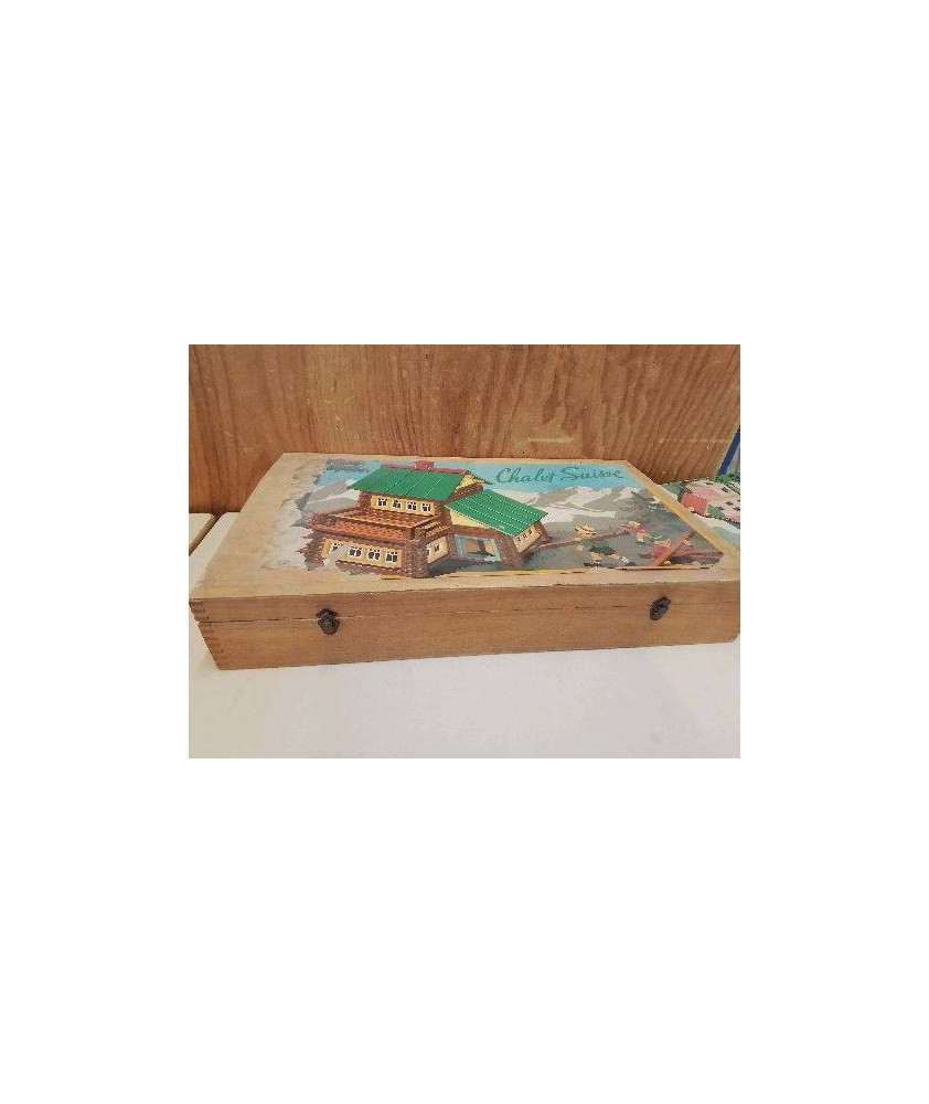 ANCIEN COFFRET CHALET SUISSE 